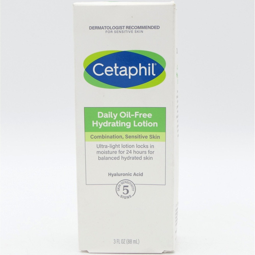 Cetaphil Daily Oil-Free Hydrating Lotion Combination / Sensitive Skin 3 fl oz